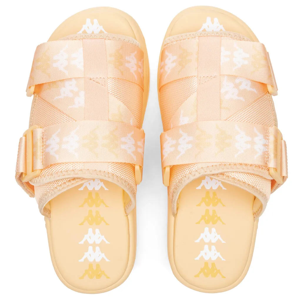 222 Banda Mitel 7 Sandals - Light Yellow/White