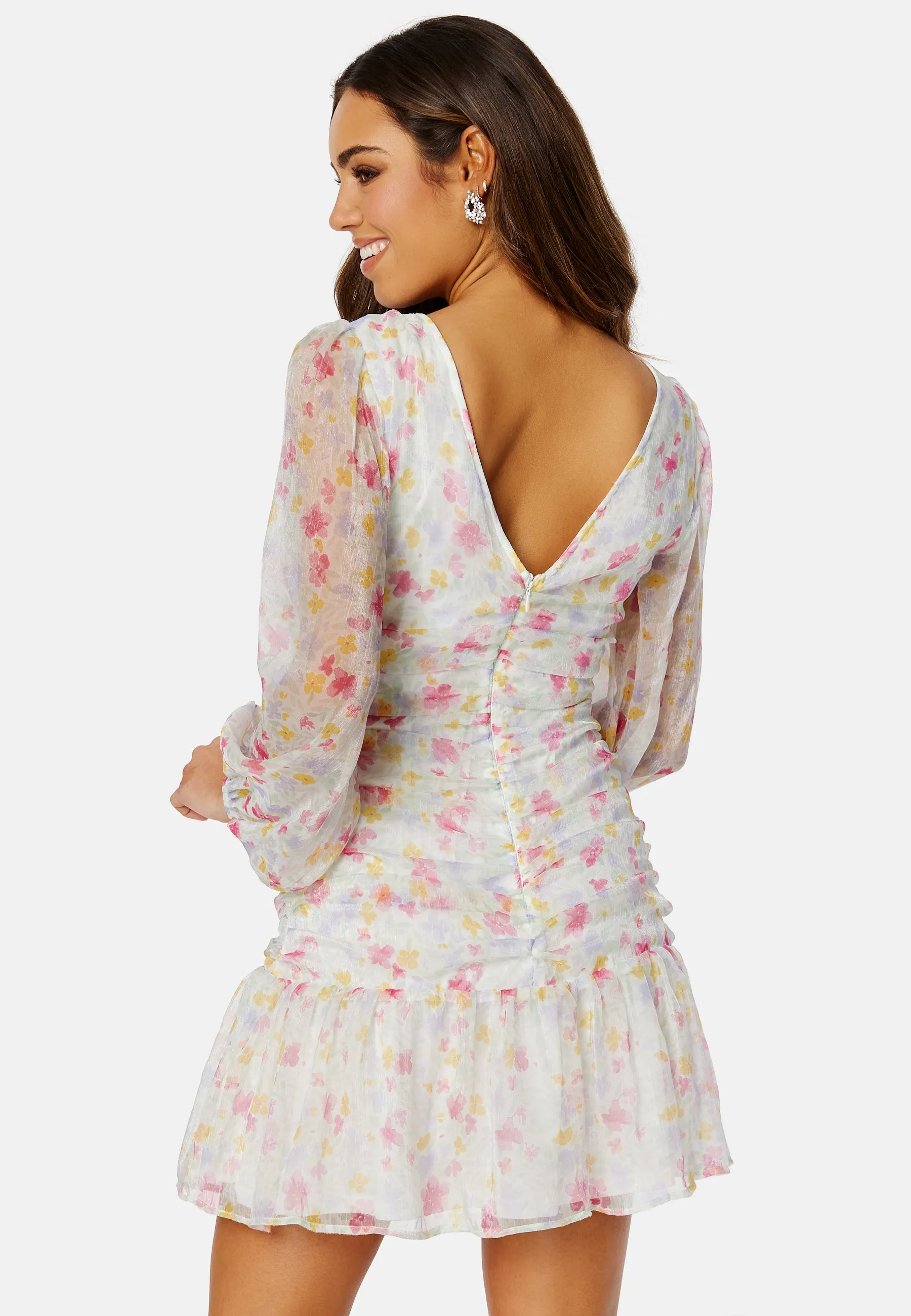 4-A0574 Visophia Floral Party Dress