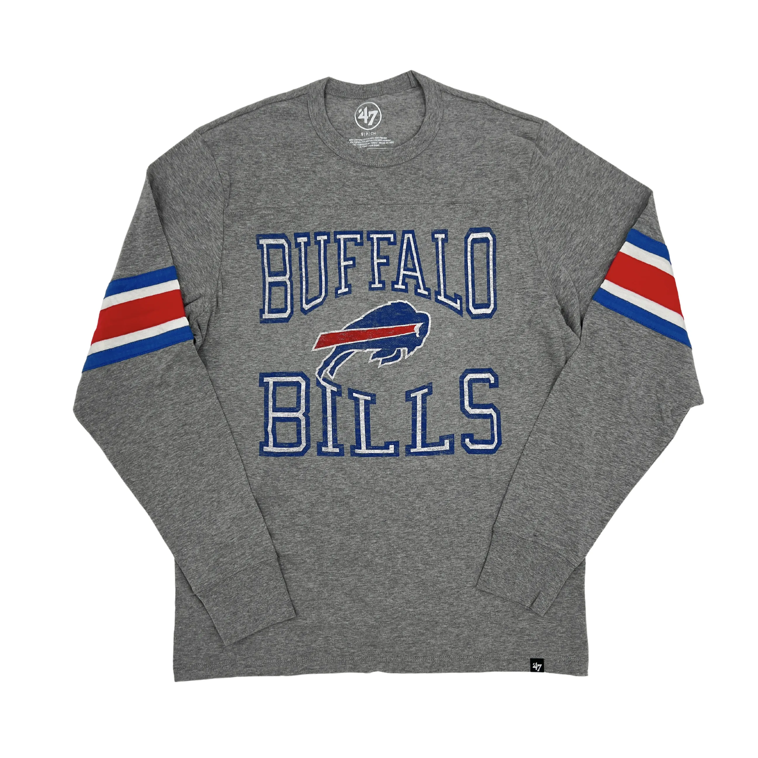 '47 Brand Buffalo Bills Slate Gray Long Sleeve Shirt