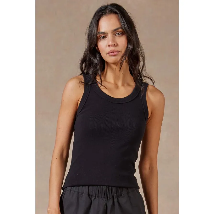 Academy Brand Women's Essential Rib Tank - Black