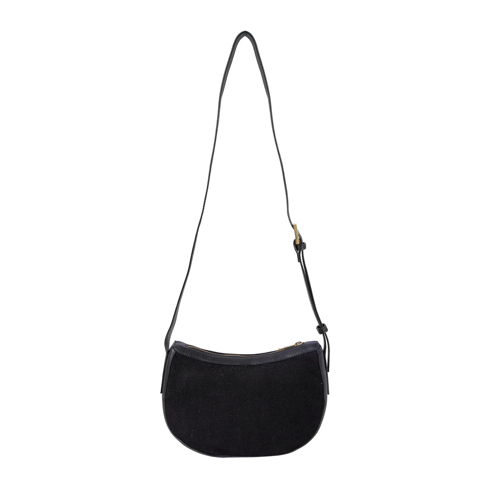 Accessorize London Women's Black
 Stitch Cross-Body Bag