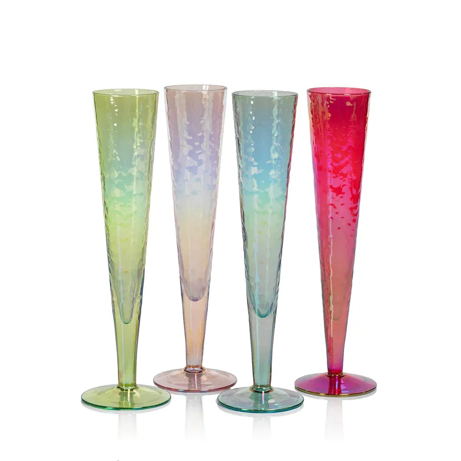 Aperitivo Slim Champagne Flute - (four colors)