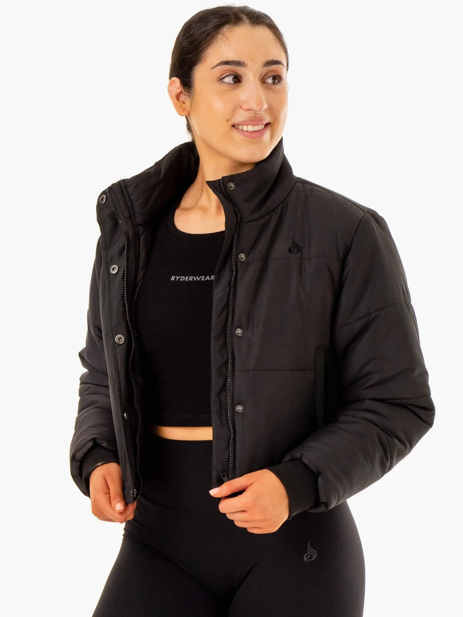 Apex Puffer Jacket - Black