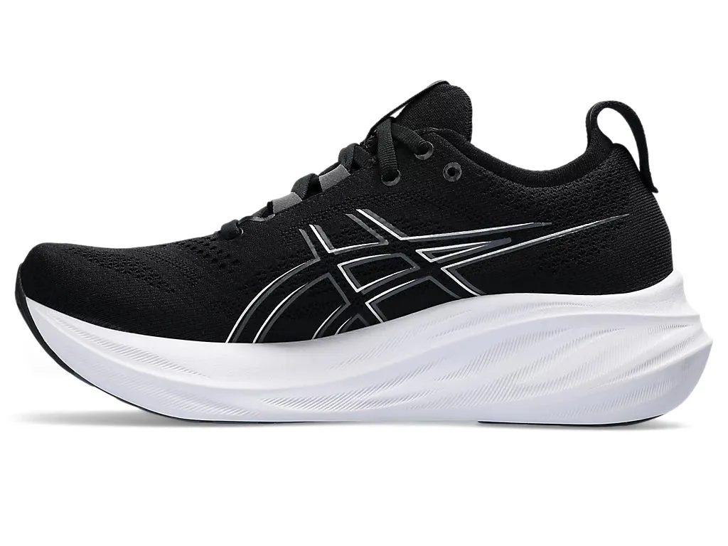 Asics Gel Nimbus 26 (D Width) - Black/ Graphite Grey(Womens)