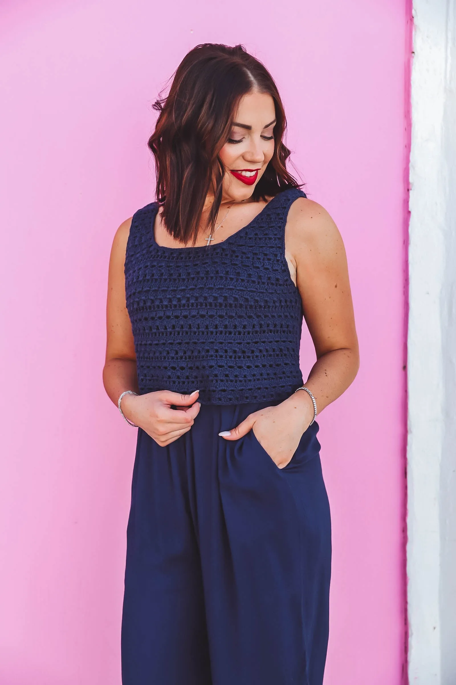 Aspen Jumpsuit-Navy