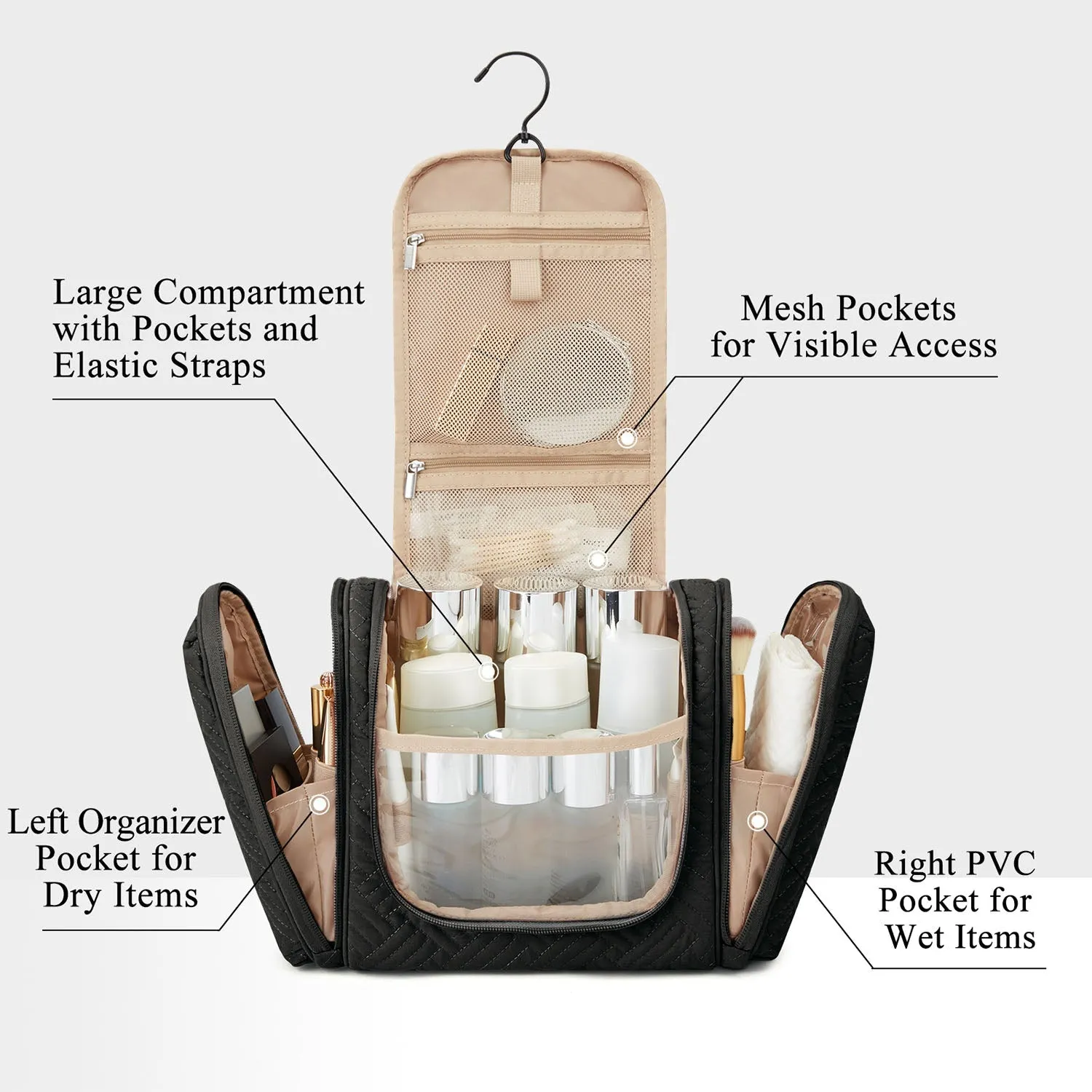 Atlas Bonchemin Hanging Toiletry Bag