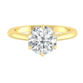 Azalea 0.77ct E VVS2 Id IGI 18K Yellow Gold