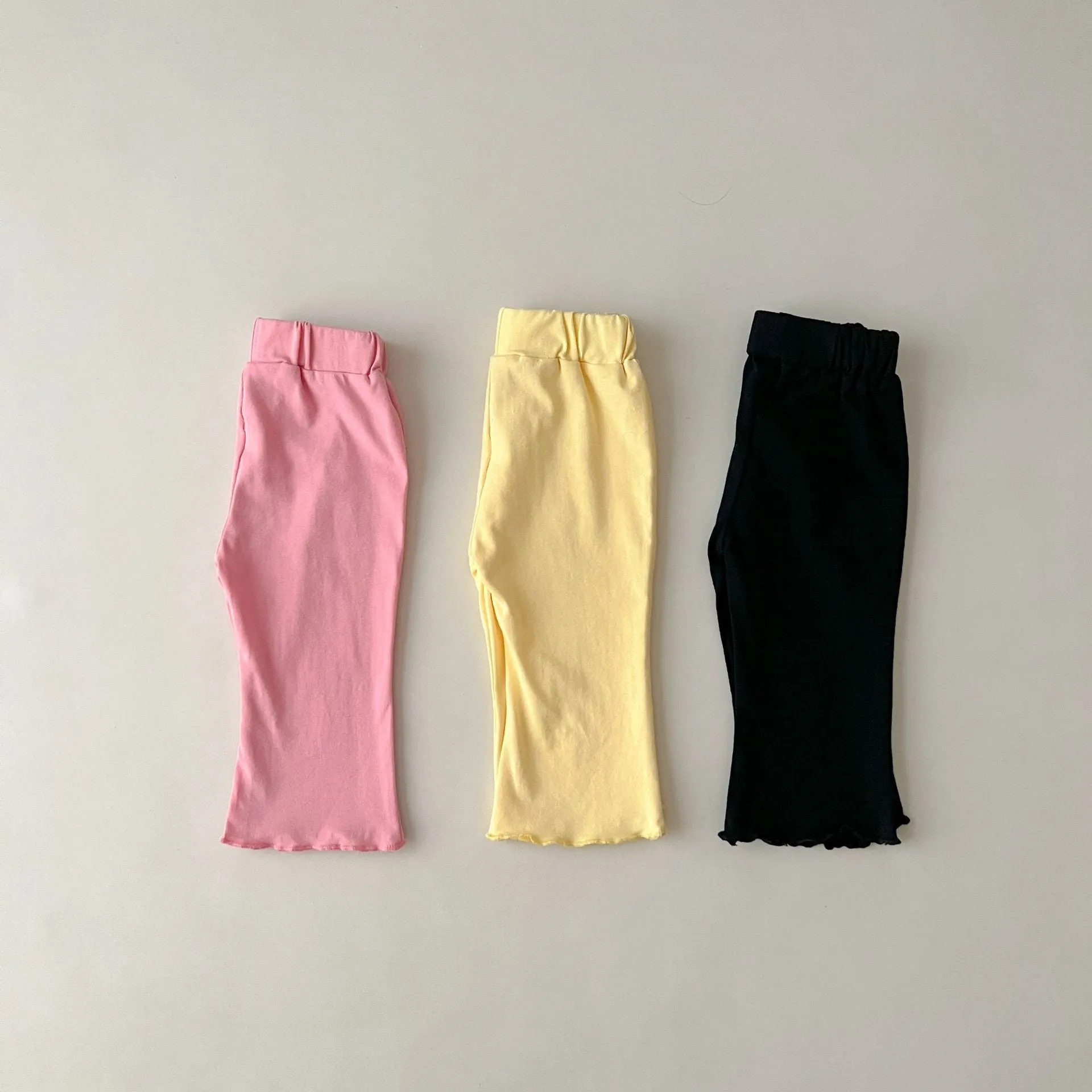 Baby Kid Girls Solid Color Pants Wholesale 24030131