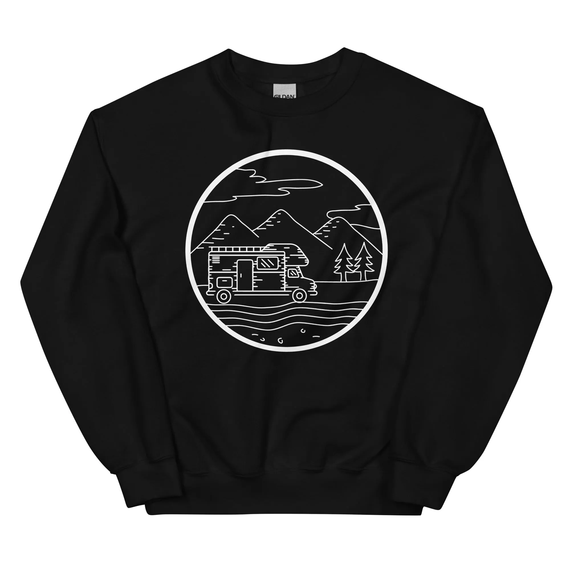 Berge - Camping Van - (13) - Sweatshirt (Unisex)