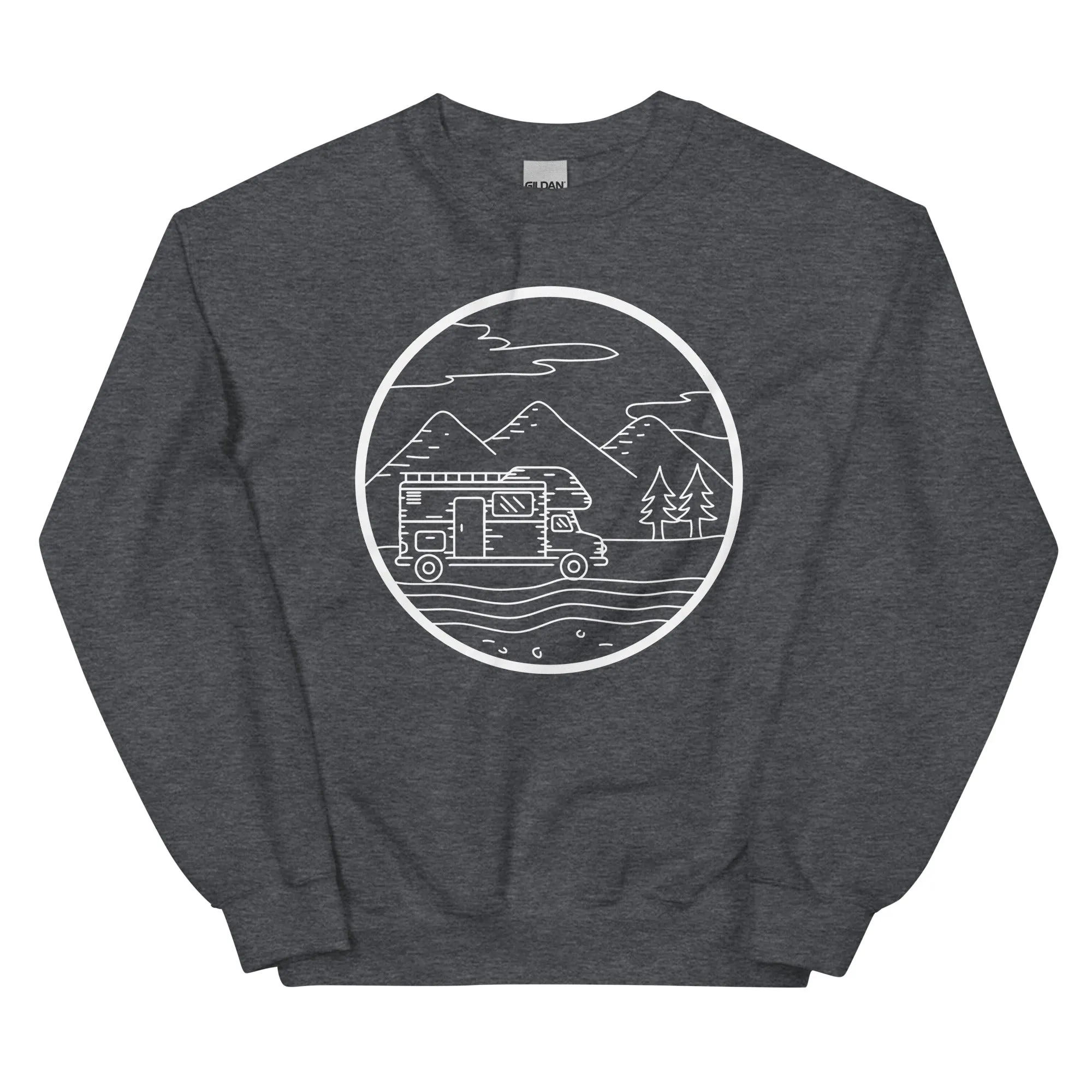 Berge - Camping Van - (13) - Sweatshirt (Unisex)