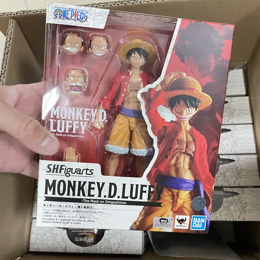 Best Action MONKEY D LUFFY Original Bandai S.H Figuarts  Anime The Raid on Onigashima Collector