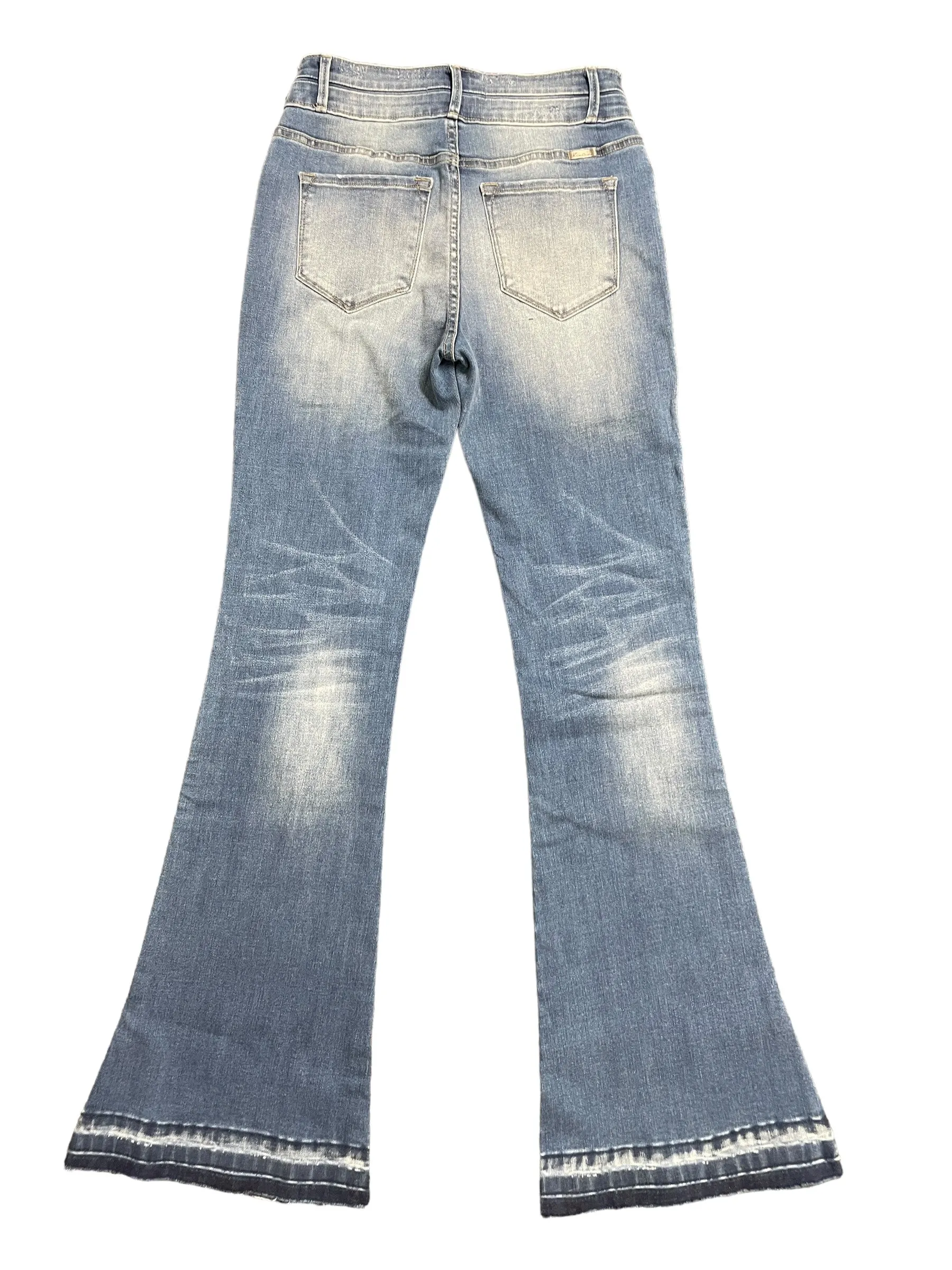 Blue Denim Jeans Flared Kancan, Size 6