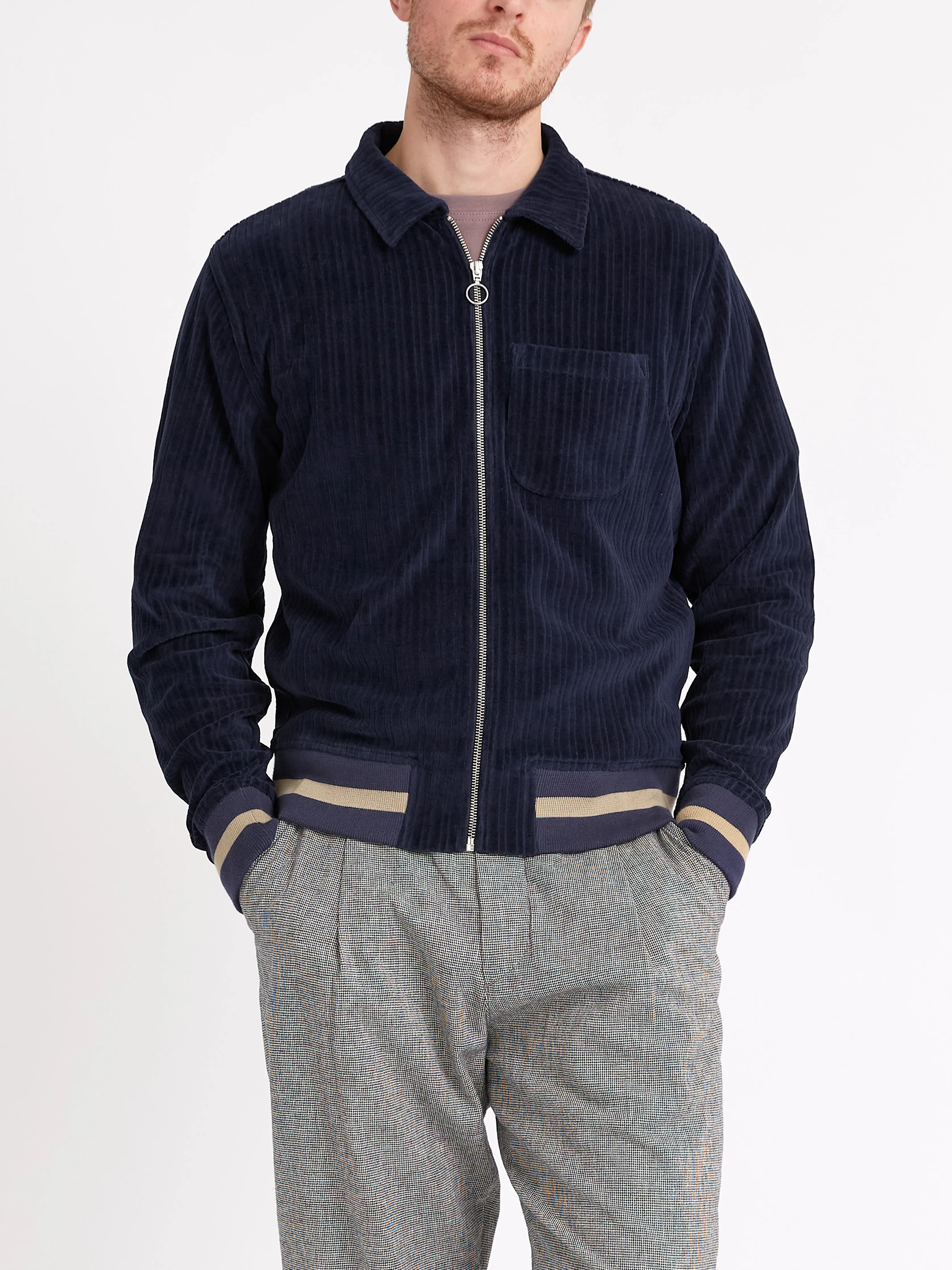 Bradstone Jersey Jacket Willow Navy