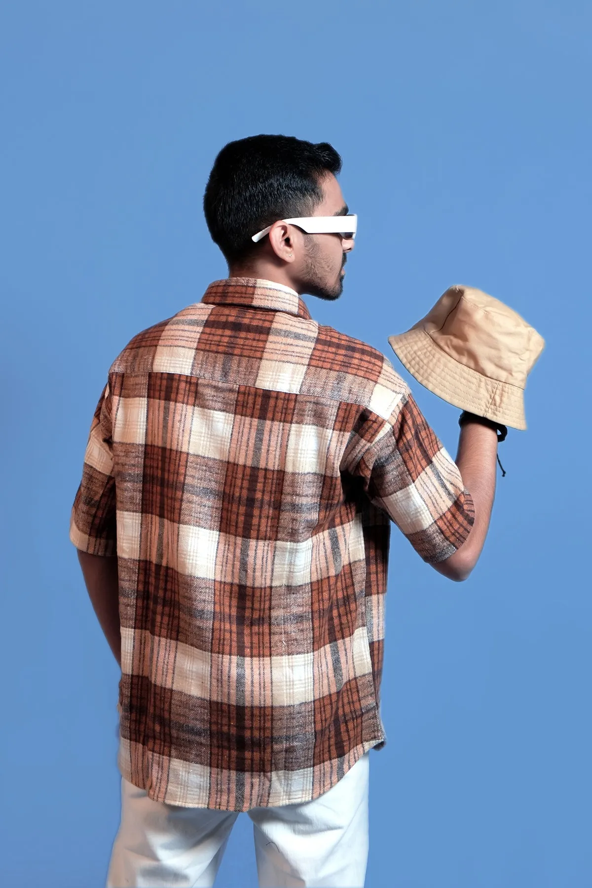 Brown Checks Overshirt