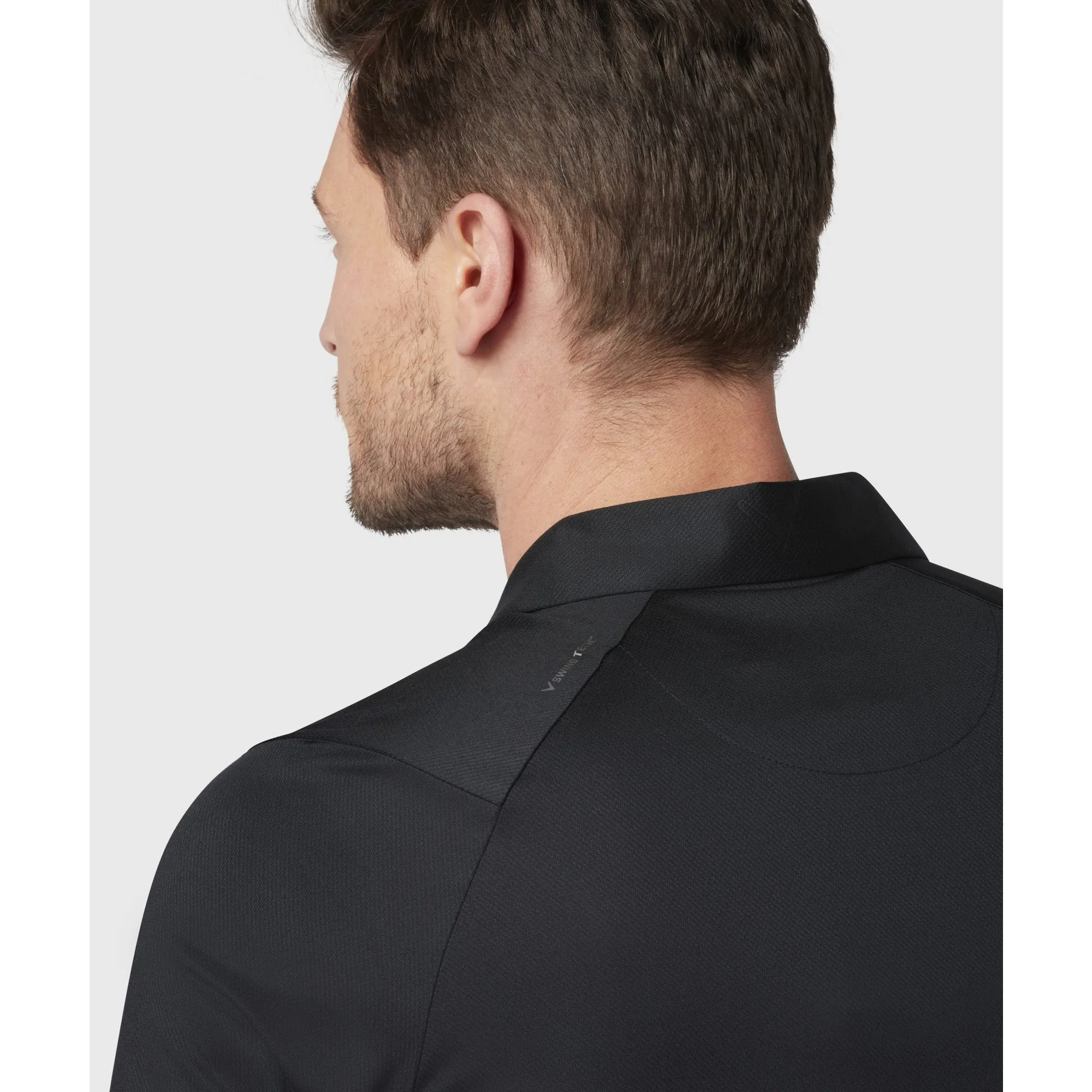 Callaway Men’s Swing Tech Tour Fit Solid Polo black