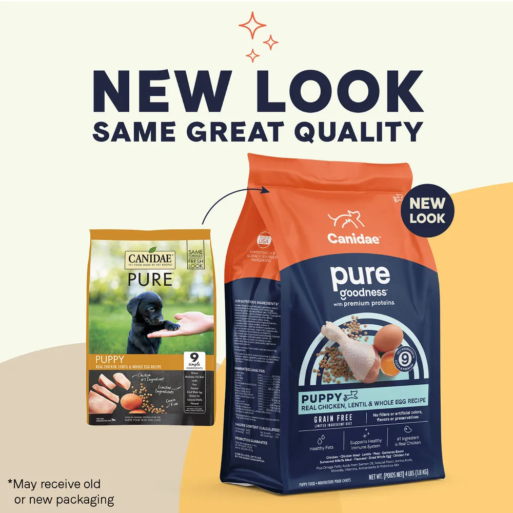 Canidae Grain Free PURE  Chicken, Lentil & Whole Egg Recipe Dry Dog Food