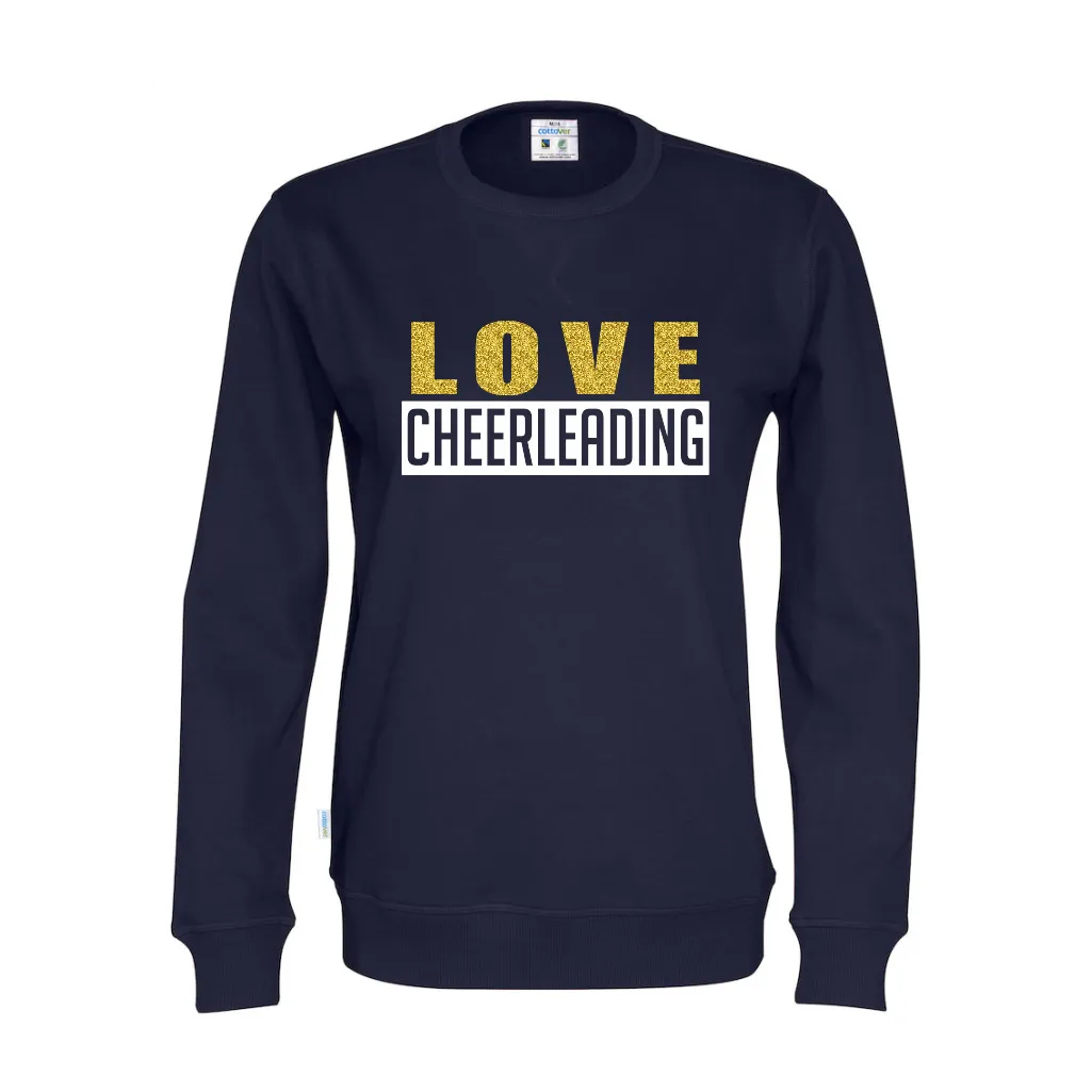 Cottover LOVE CHEERLEADING sweatshirt (organic)