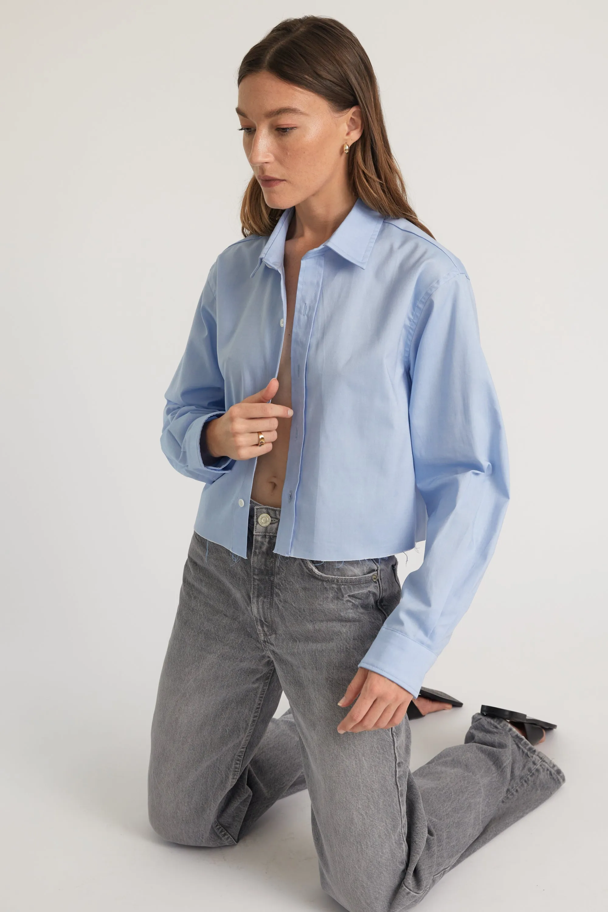 Cropped Long Sleeve Shirt