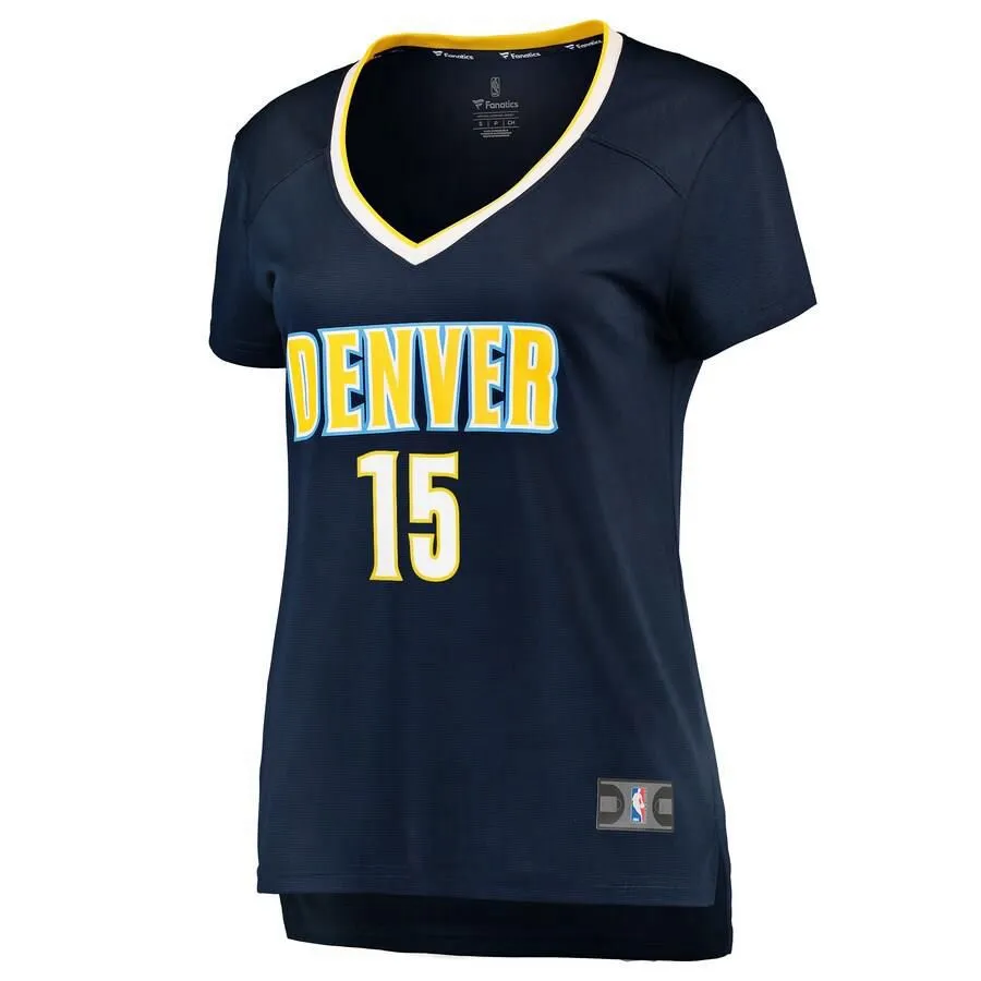 Denver Nuggets Nikola Jokic Fanatics Branded Replica Fast Break Icon Jersey Womens - Navy | Ireland S9852A1