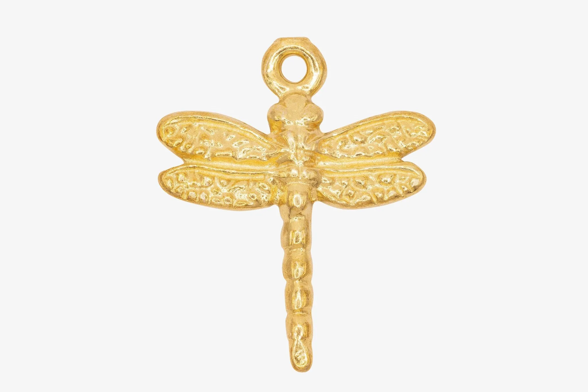 Dragonfly Charm Wholesale 14K Gold, Solid 14K Gold, G146