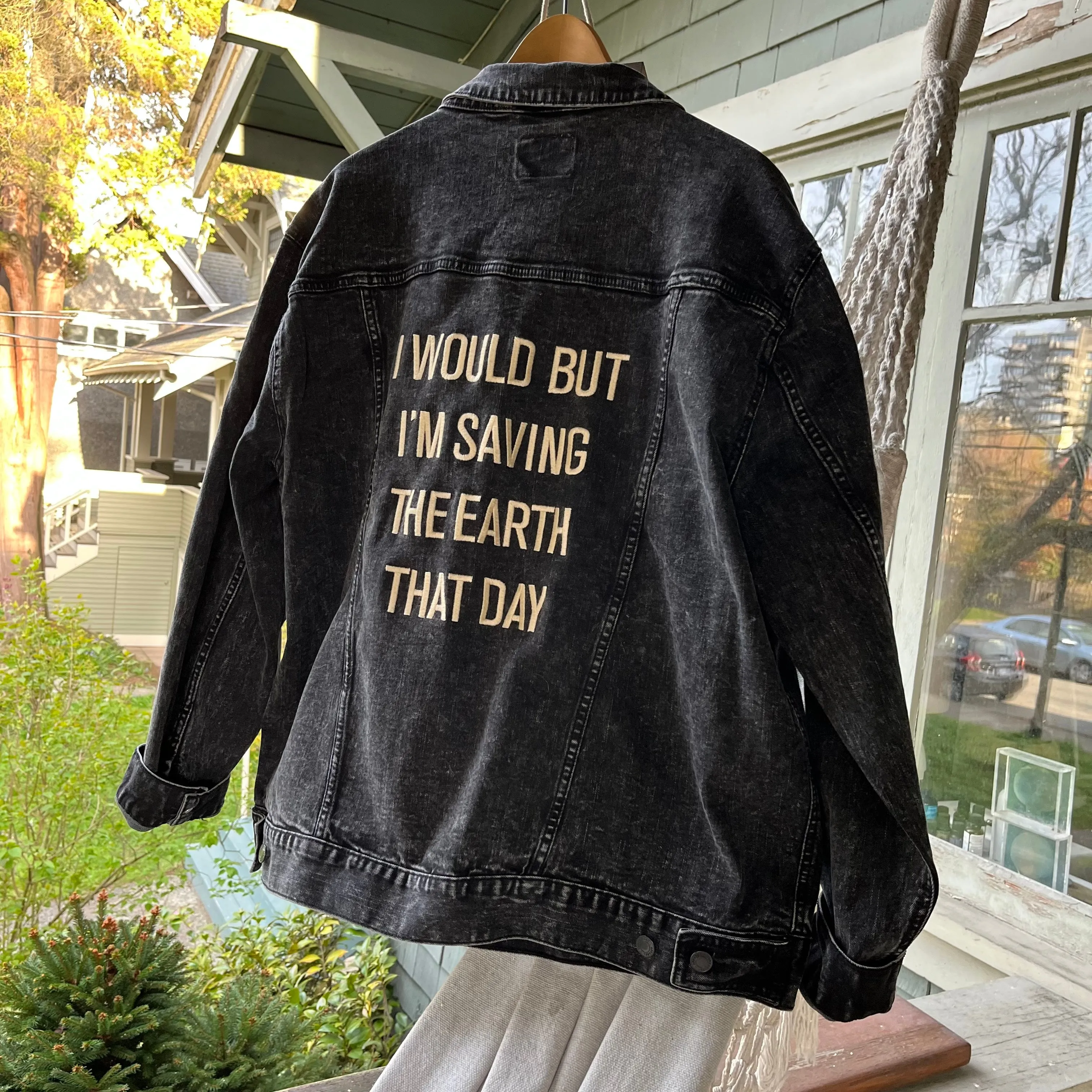 Earth Lovers Denim Jacket | Dark Denim