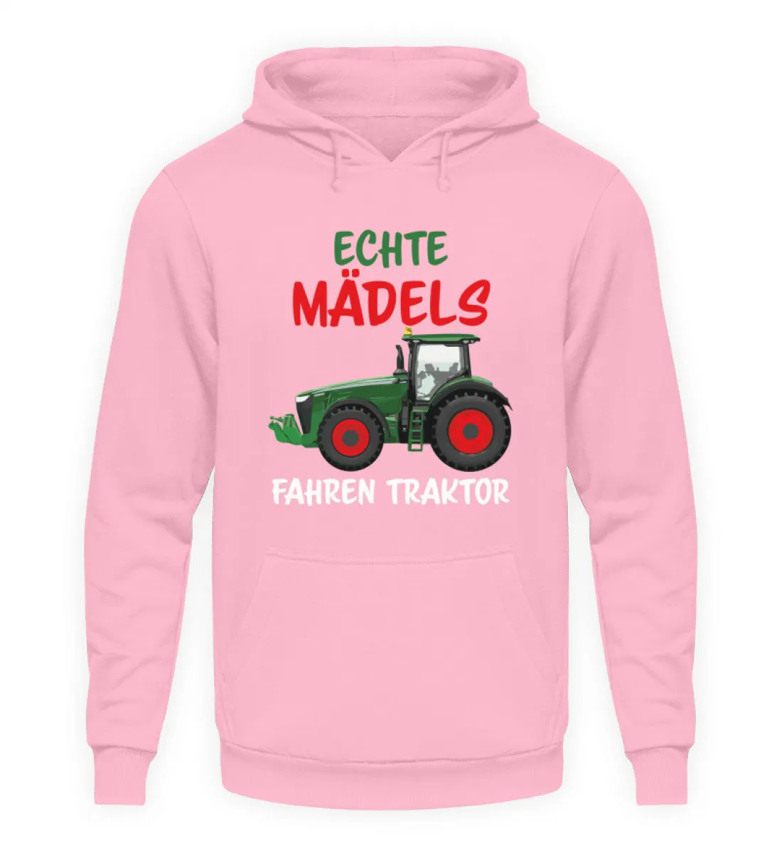 Echte Mädels fahren Traktor  - Unisex Kapuzenpullover Hoodie