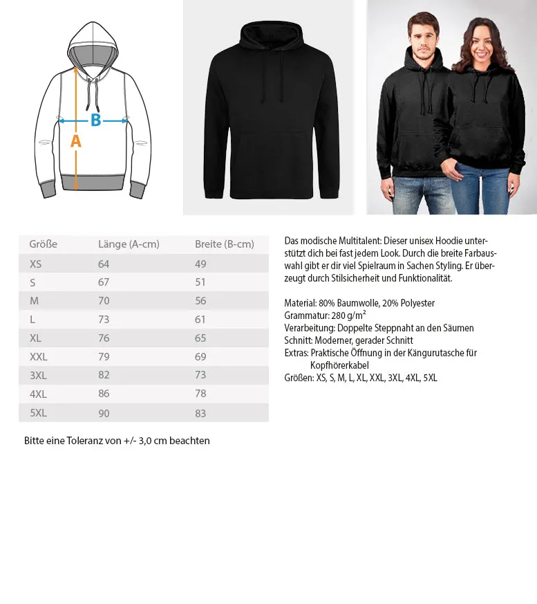 Echte Mädels fahren Traktor  - Unisex Kapuzenpullover Hoodie