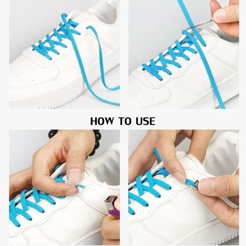 Elastic No Tie Shoelaces, 1 Pair