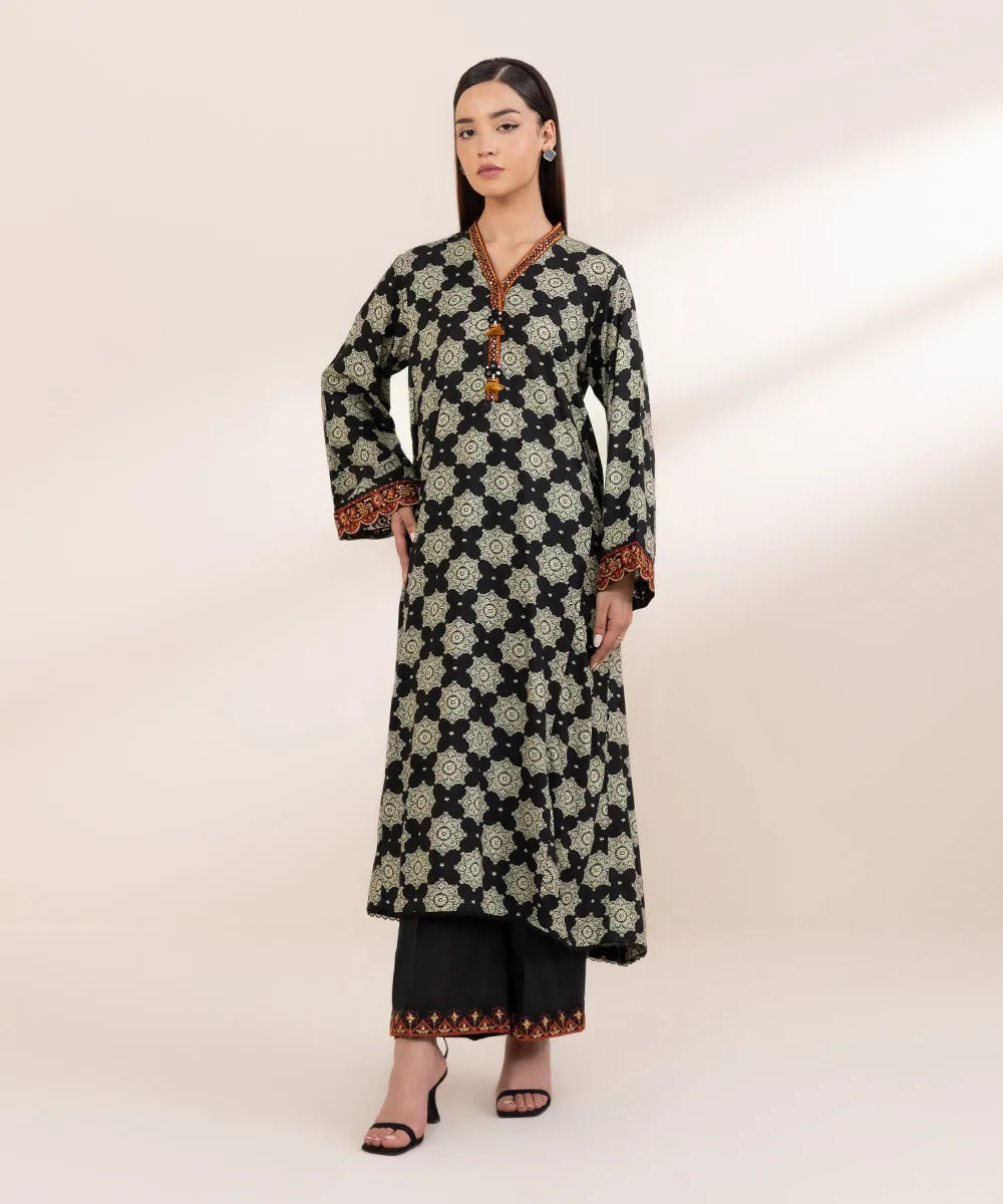 Embroidered Arabic Lawn Shirt