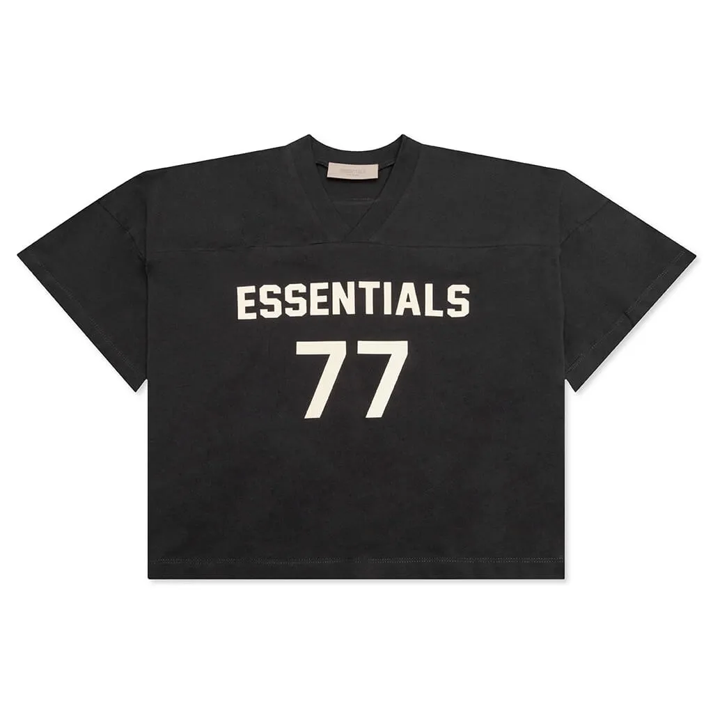 Essentials Kid's Football Tee - Iron