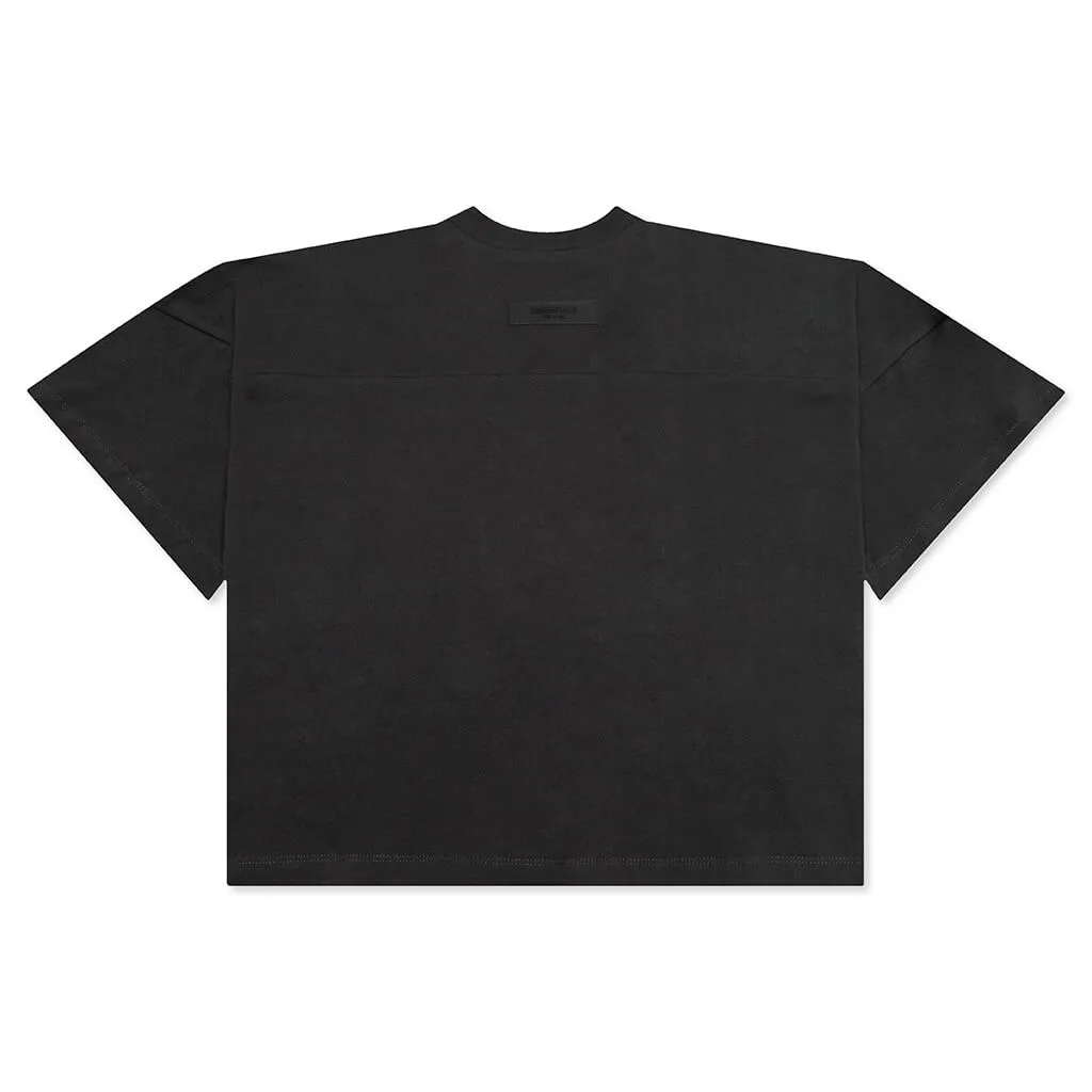 Essentials Kid's Football Tee - Iron