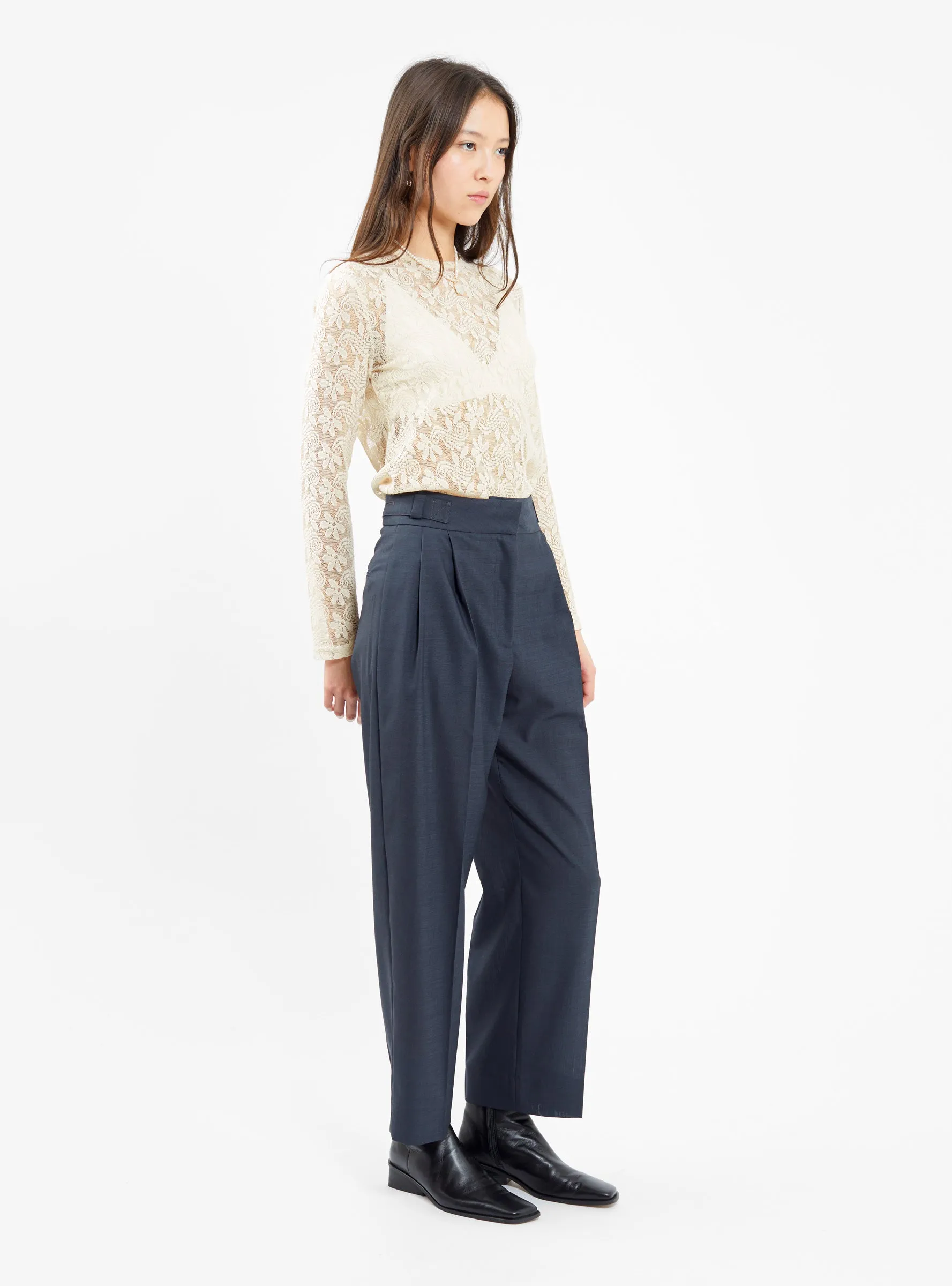 Eunah Trousers Slate Blue