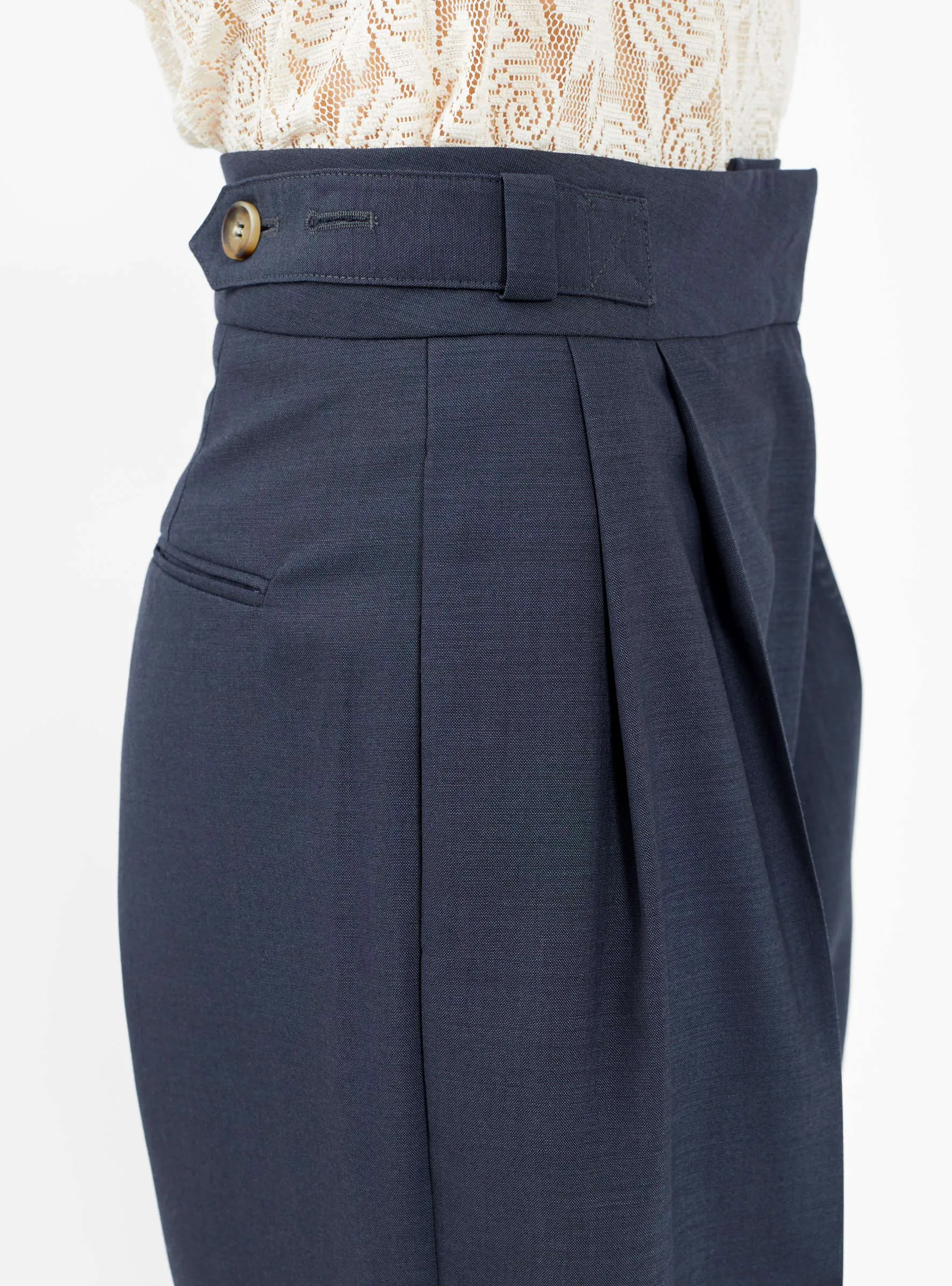 Eunah Trousers Slate Blue