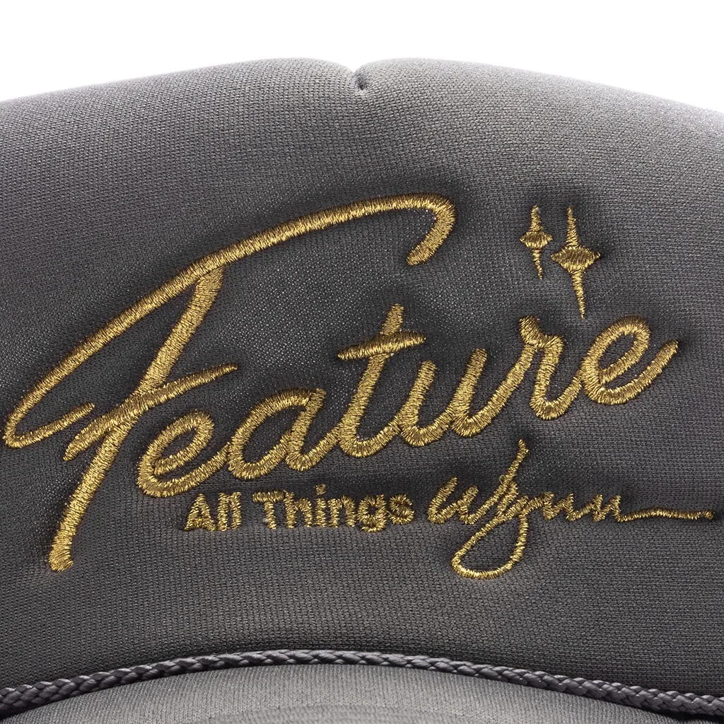 Feature x Wynn Shine Trucker - Charcoal Grey