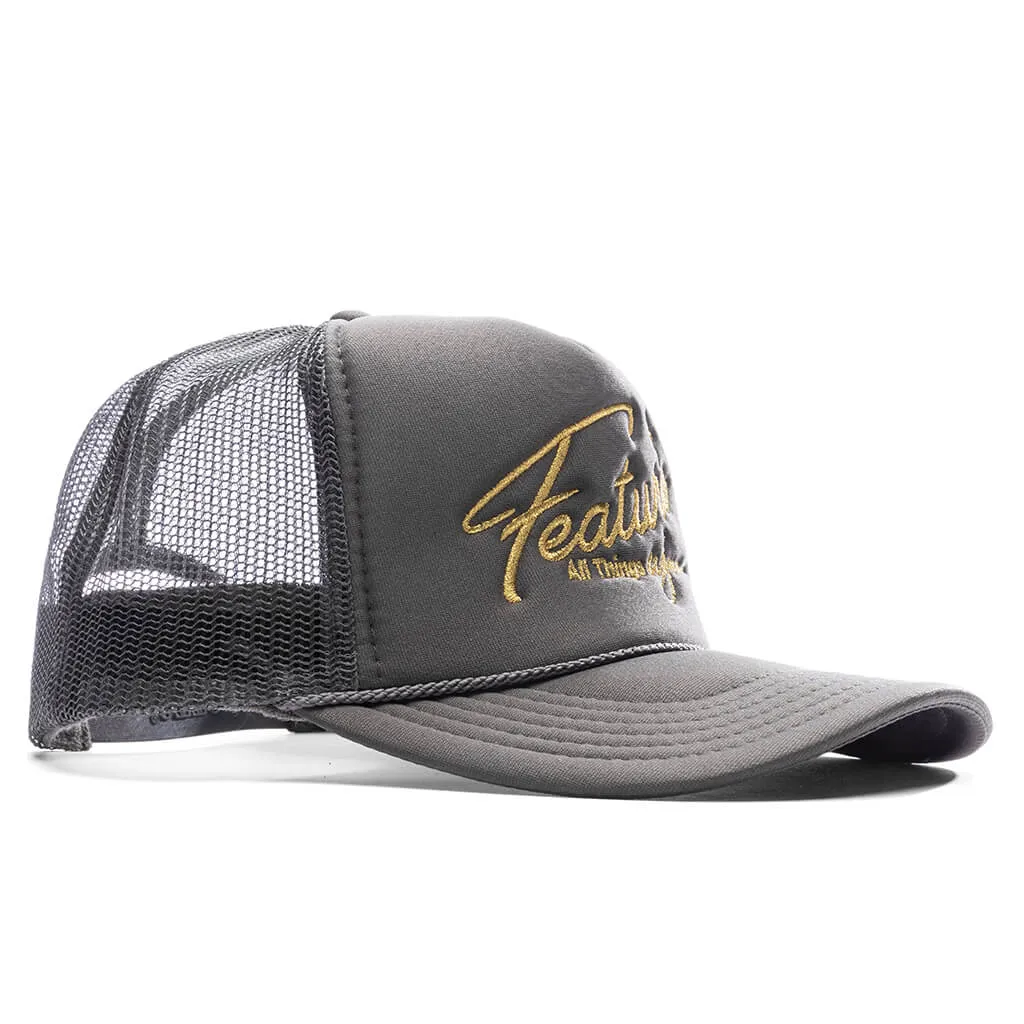 Feature x Wynn Shine Trucker - Charcoal Grey