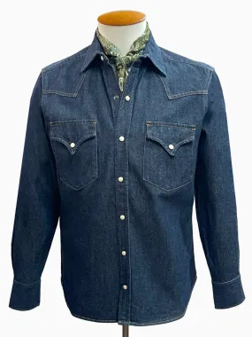 Fortela Dark Wash Denim Texan Shirt