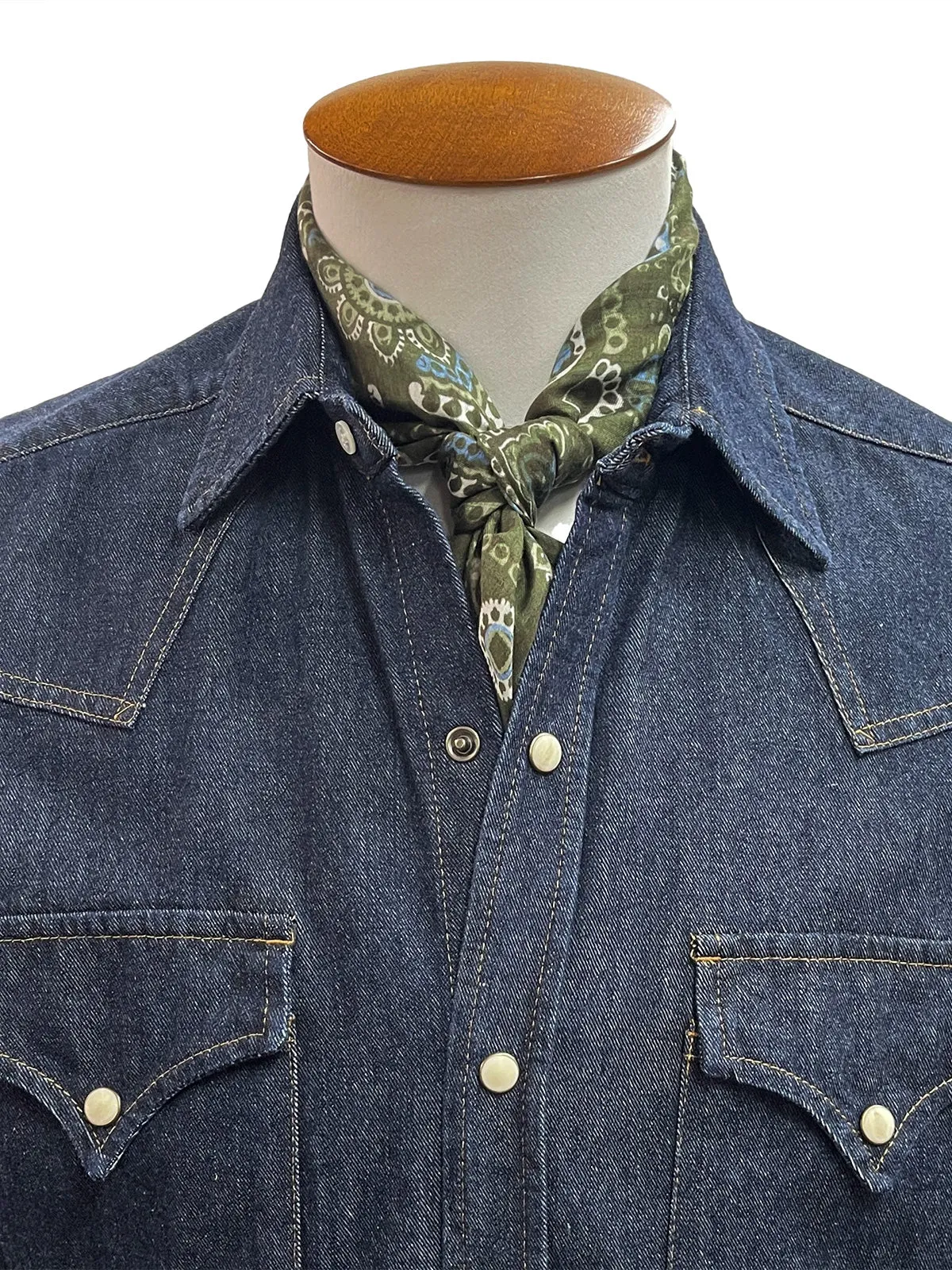 Fortela Dark Wash Denim Texan Shirt