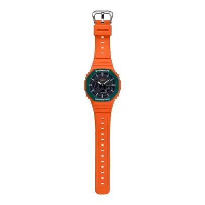 G-SHOCK UNISEX ANALOG-DIGITAL 2100 Series (Orange/Green - GA2110SC-4A)