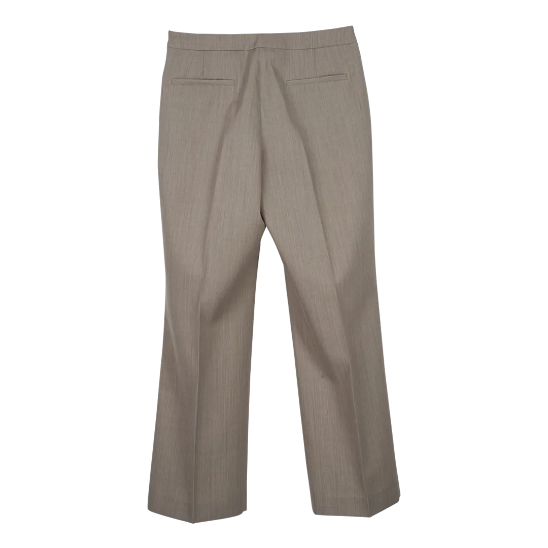 Garbadine Wide Leg Trouser