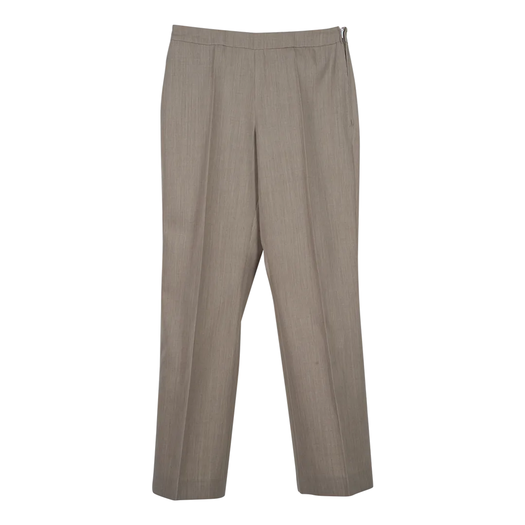 Garbadine Wide Leg Trouser