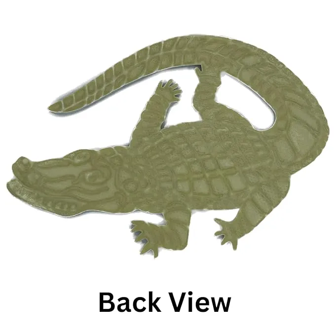 Green Alligator Decals Pvc Patch