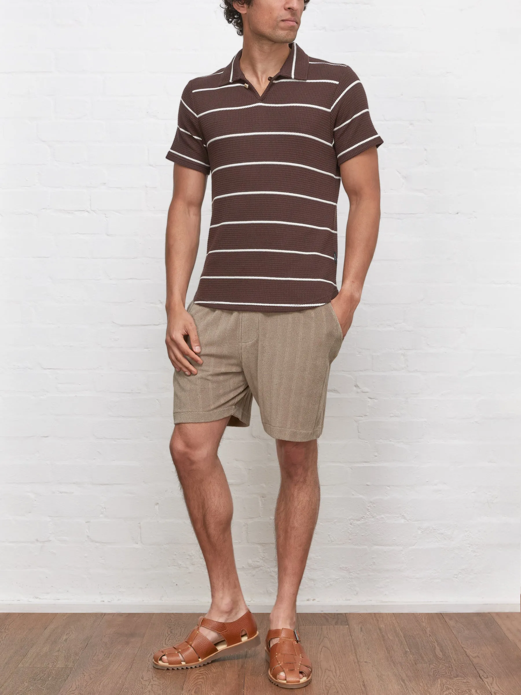 Hawthorn Polo Shirt Gilmore Chocolate Brown