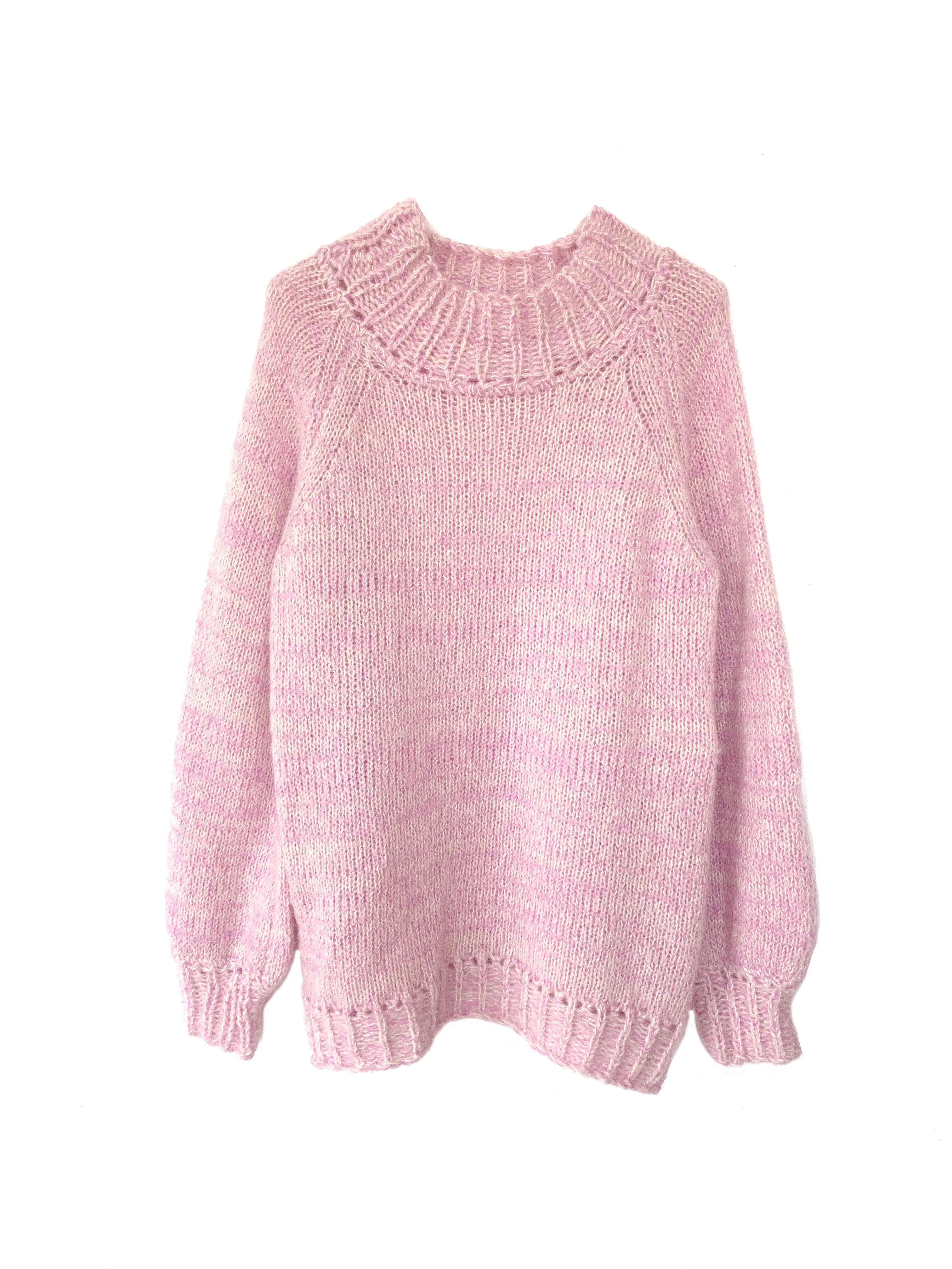 Io Knits Jersey Rosa Melange