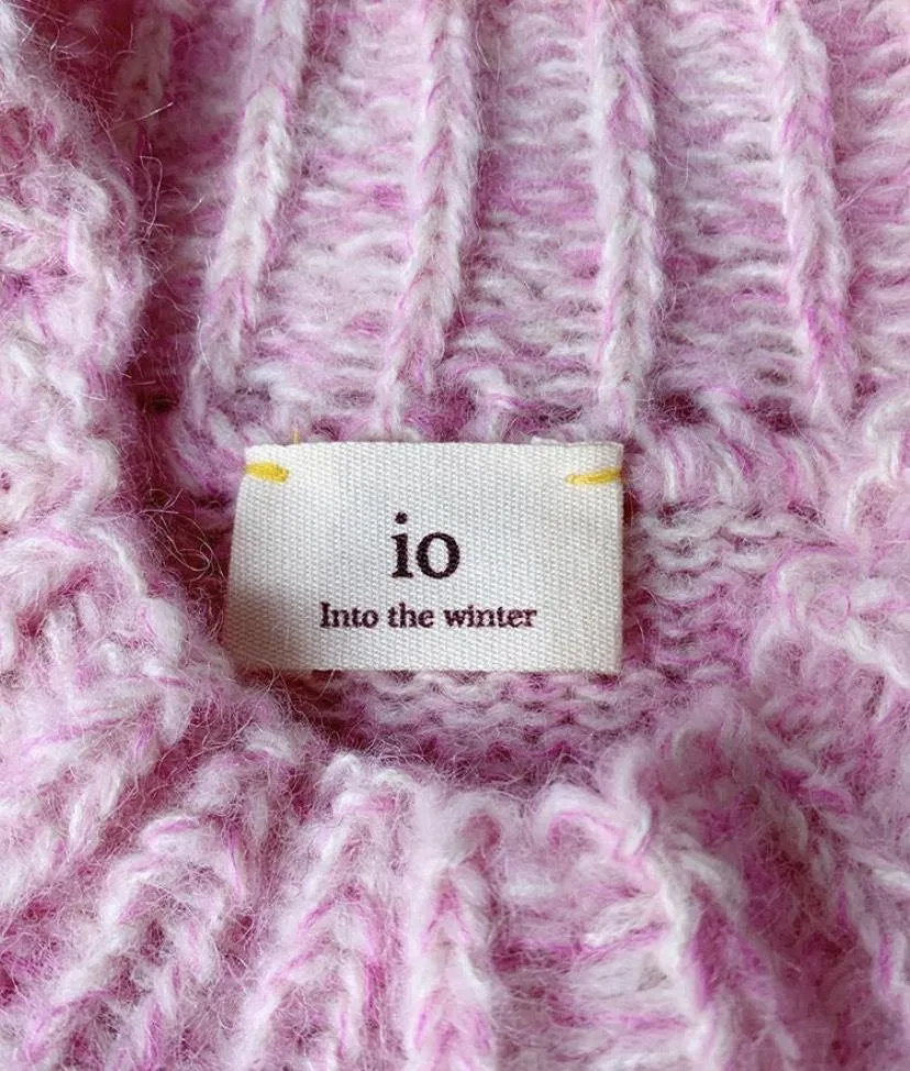 Io Knits Jersey Rosa Melange