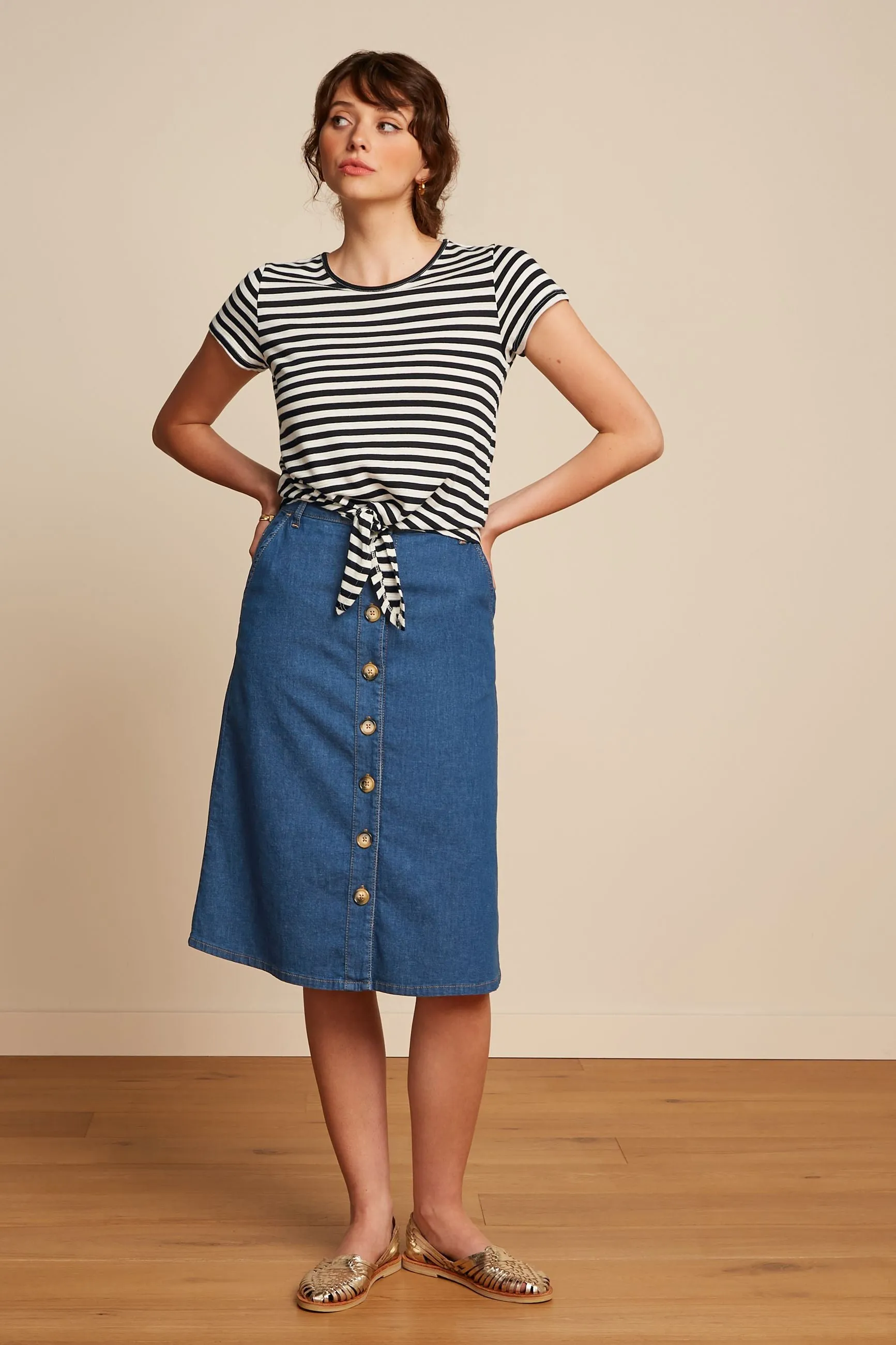 King Louie Chambray Marie Skirt