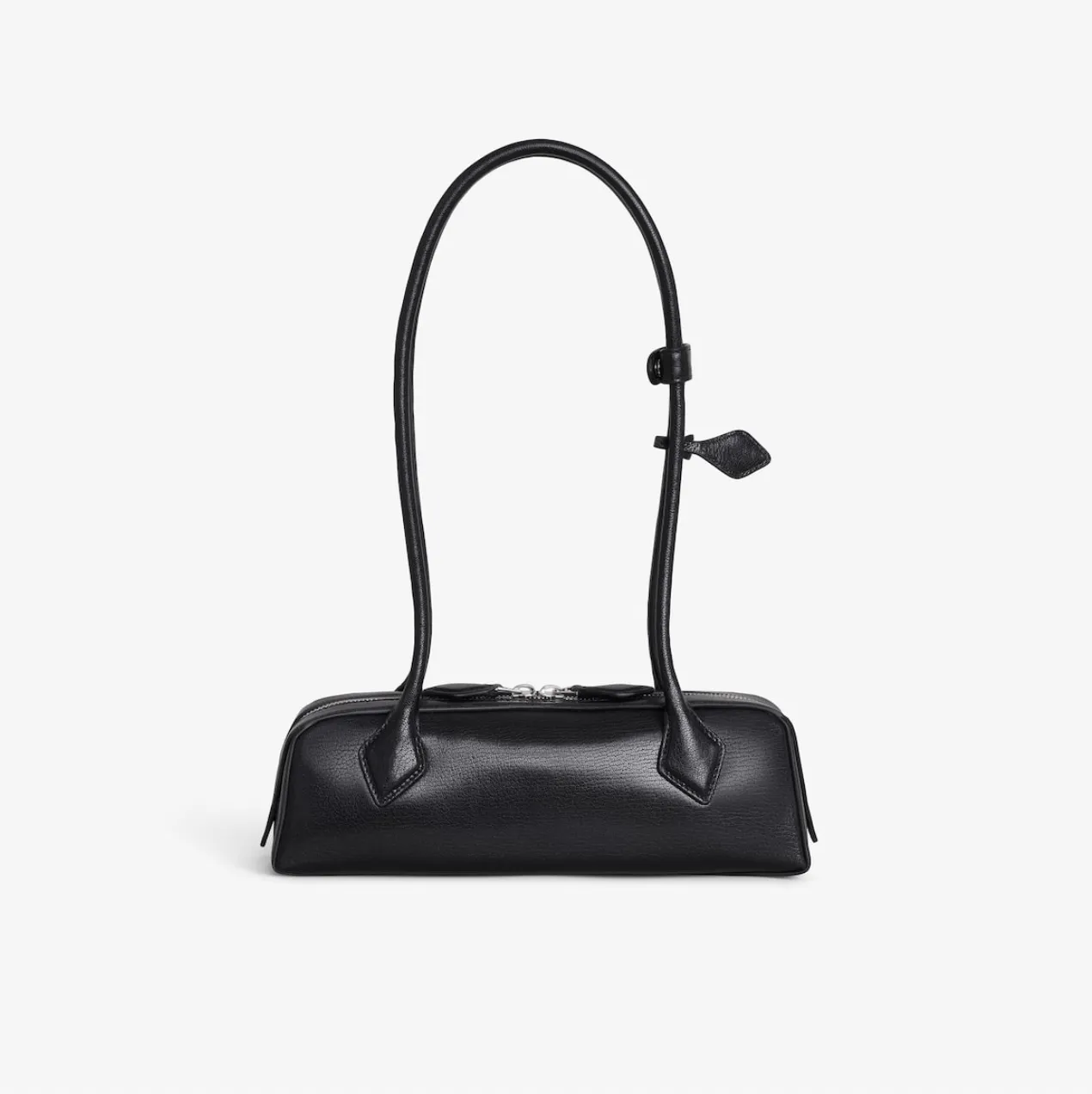 LE TECKEL MEDIUM BAG IN GOATSKIN - BLACK