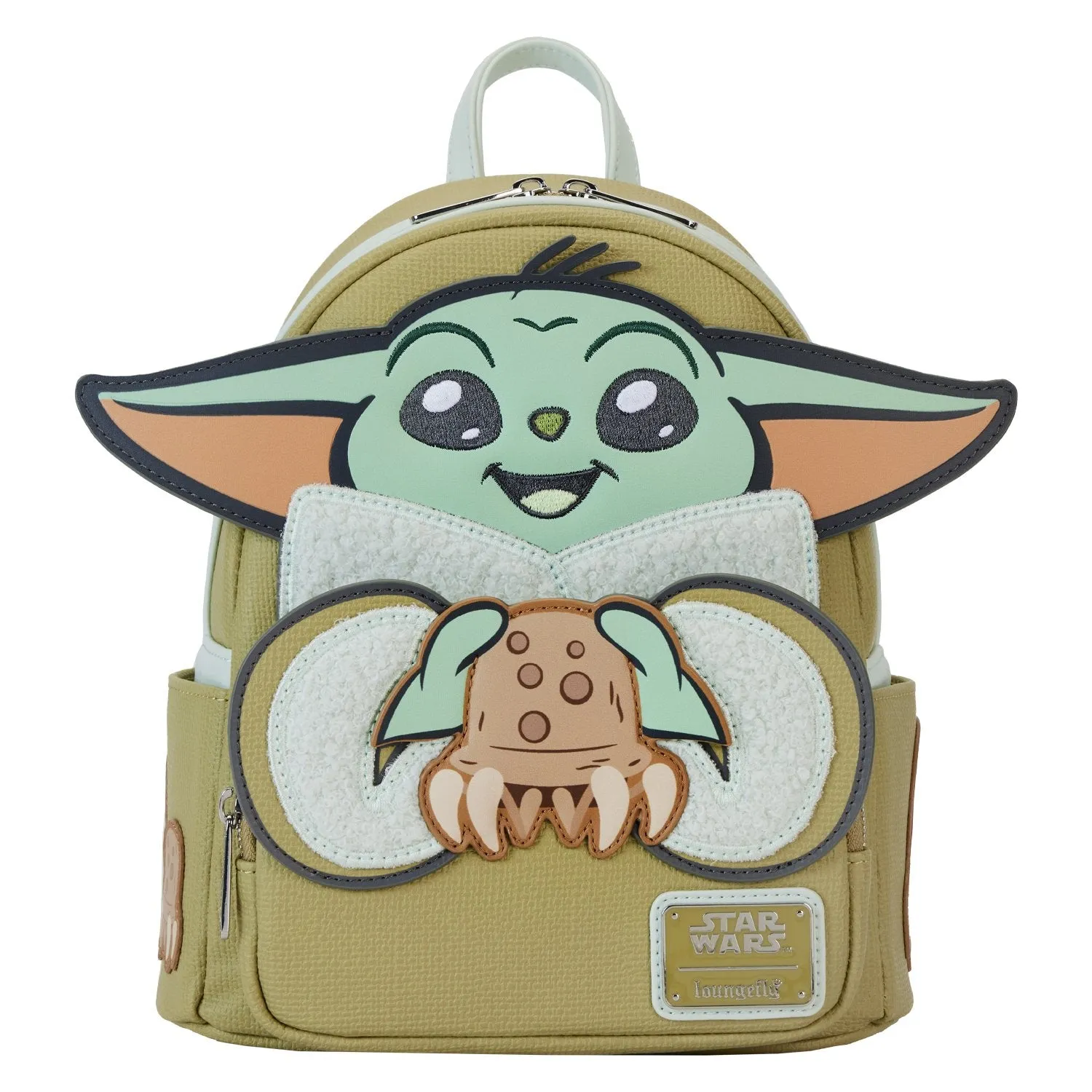 Loungefly Star Wars The Mandalorian Grogu and Crabbies Cosplay Mini Backpack