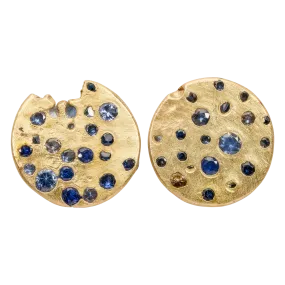 Medium Blue Constellation Earrings - 9574