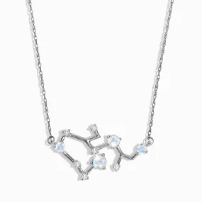 Moonstone Diamond Necklace - Sagittarius Zodiac Constellation