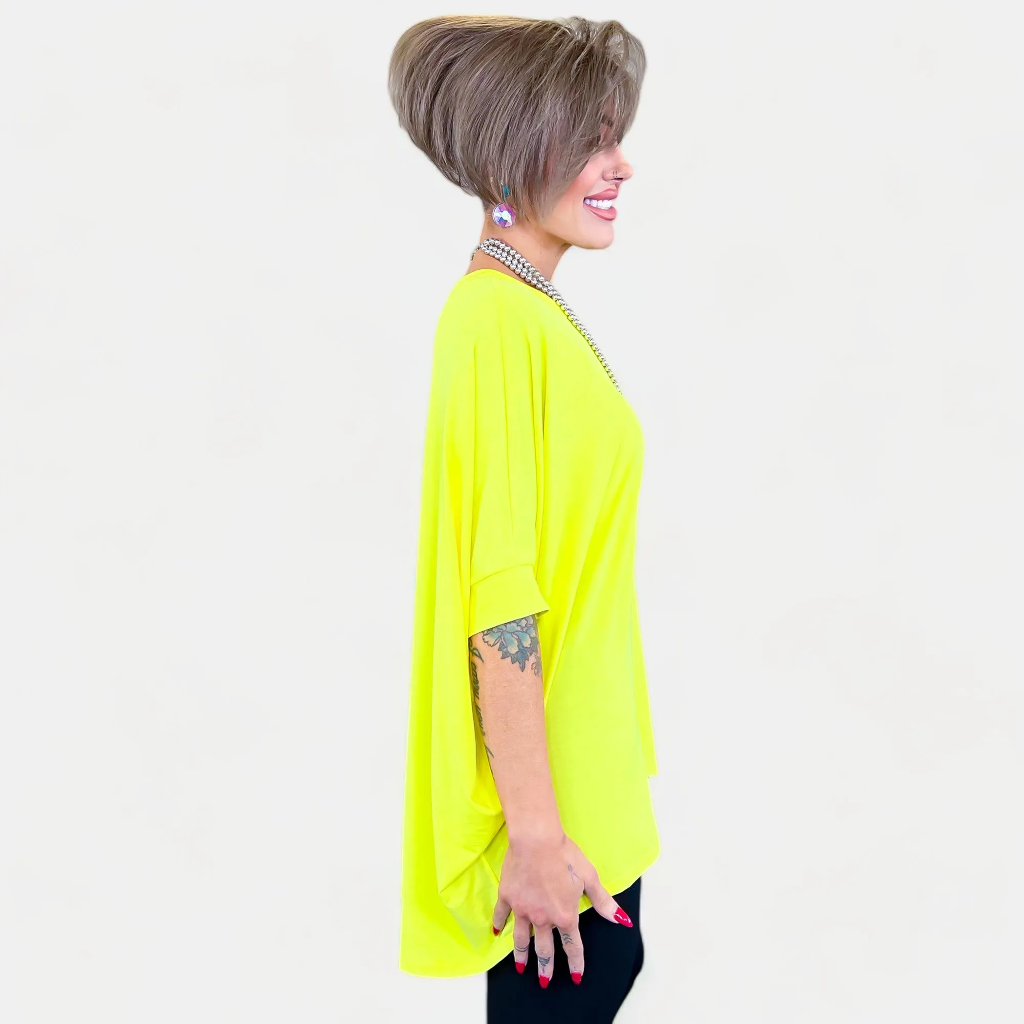 Neon Yellow Essential Top [NO RETURNS]